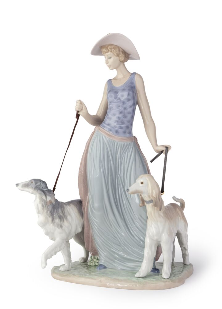 Figurina Dama con cani in Lladró