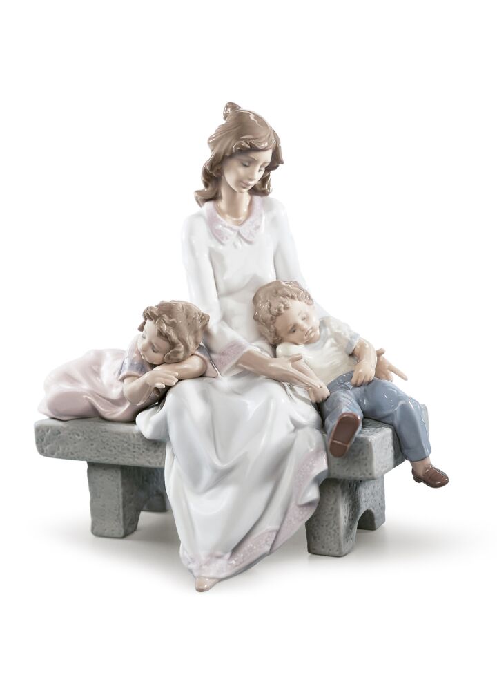 An Afternoon Nap Mother Figurine in Lladró