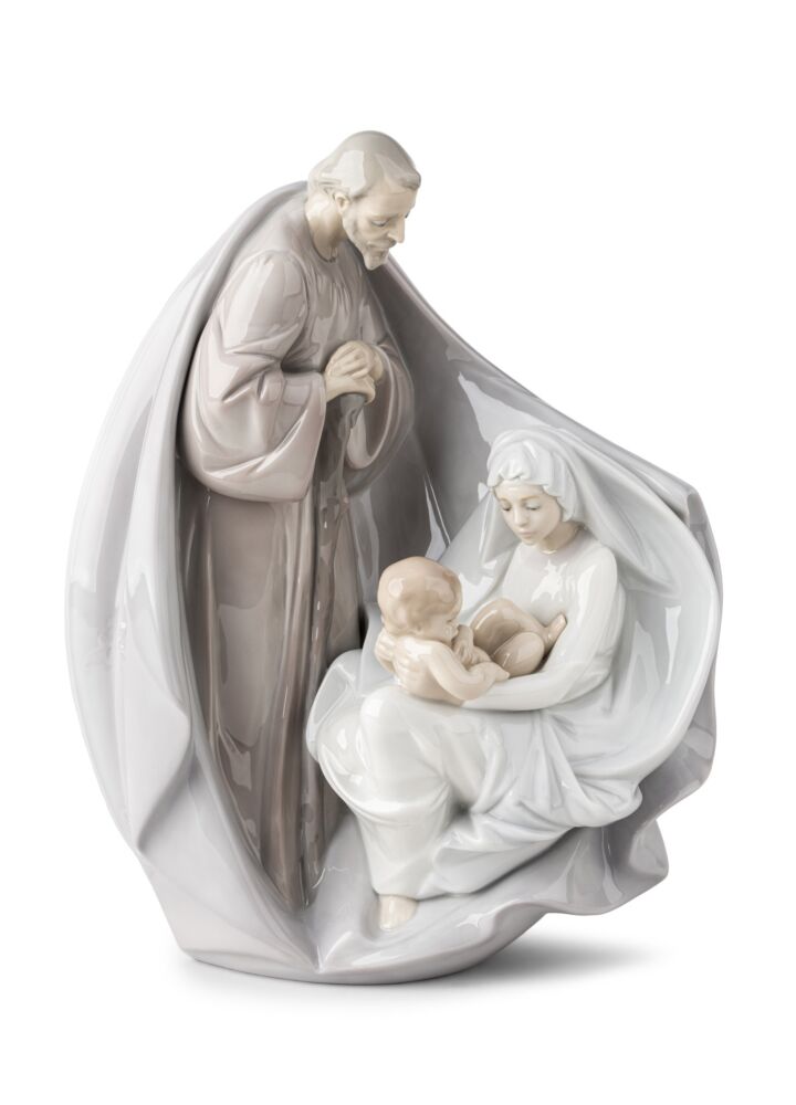 Porcelain Birth of Jesus sculpture in Lladró