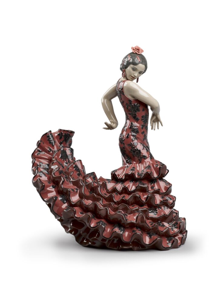 Scultura Donna Flamenco. Rosso in Lladró