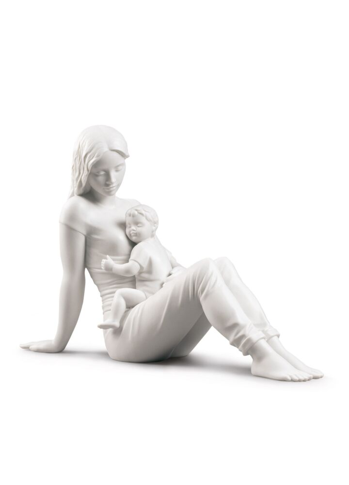 Figura El amor de una madre. Blanco mate en Lladró