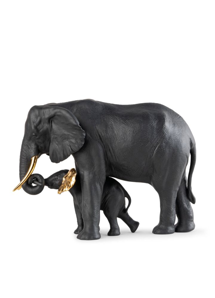 Leading the way Sculpture. Black-gold. Limited Edition in Lladr&oacute;