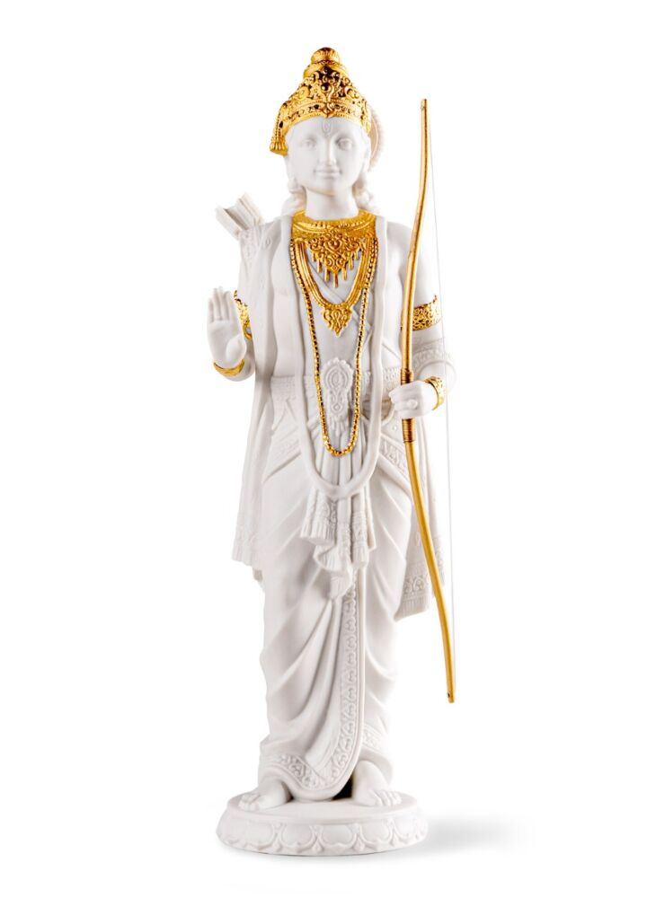 Rama Sculpture. Golden Luster in Lladró