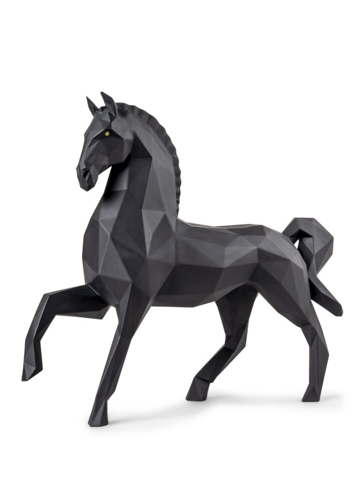 Origami ホース（Matte Black） in Lladró
