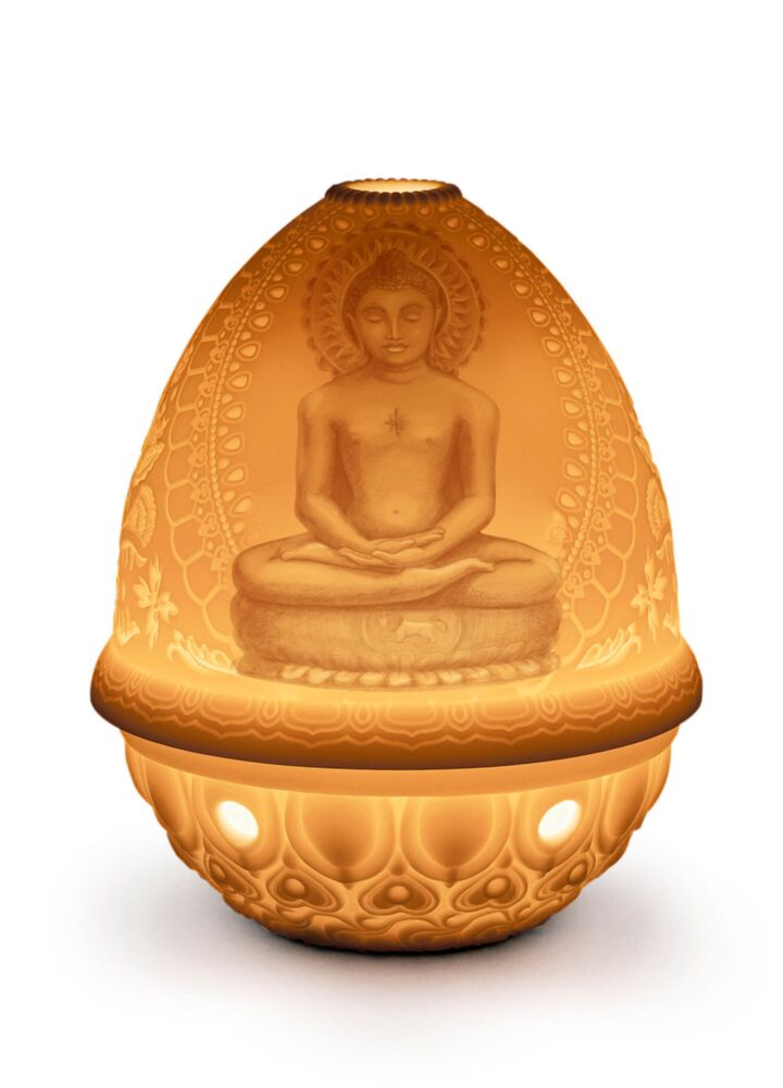 Lord Mahavira Lithophane. Rechargeable LED in Lladró