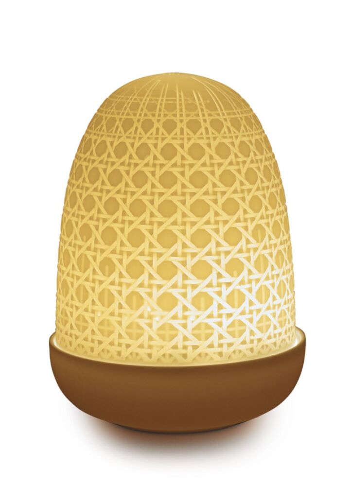 Wicker Dome Table Lamp in Lladró