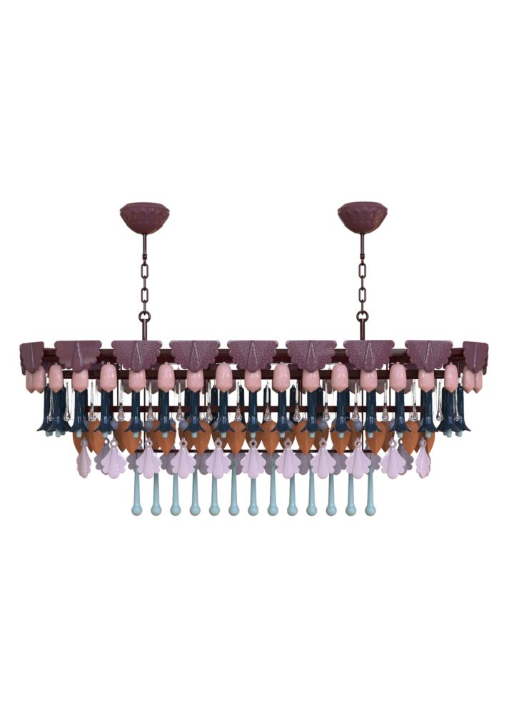 Seasons Chandelier oval 150 in Lladró