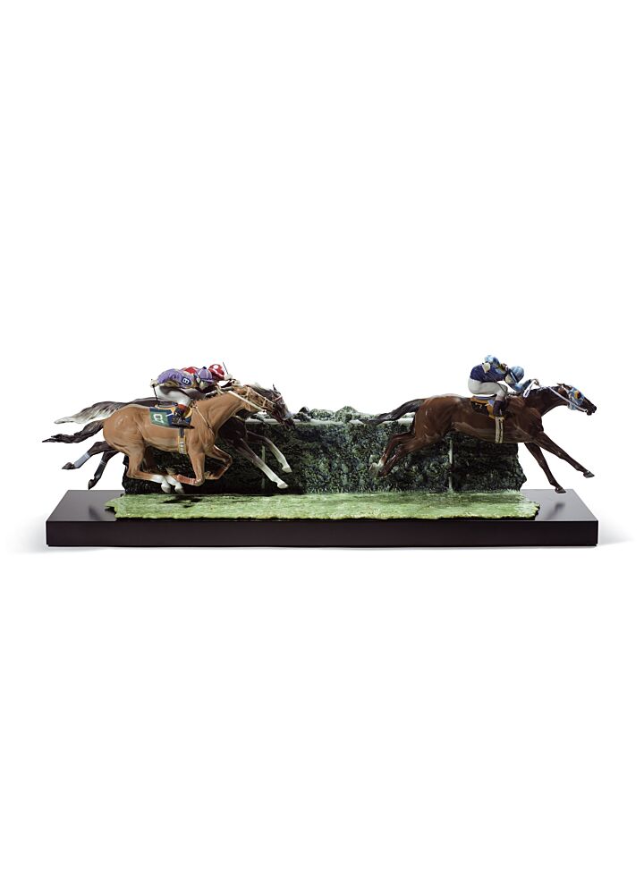 Scultura Corsa di cavalli. Edizione limitata in Lladró