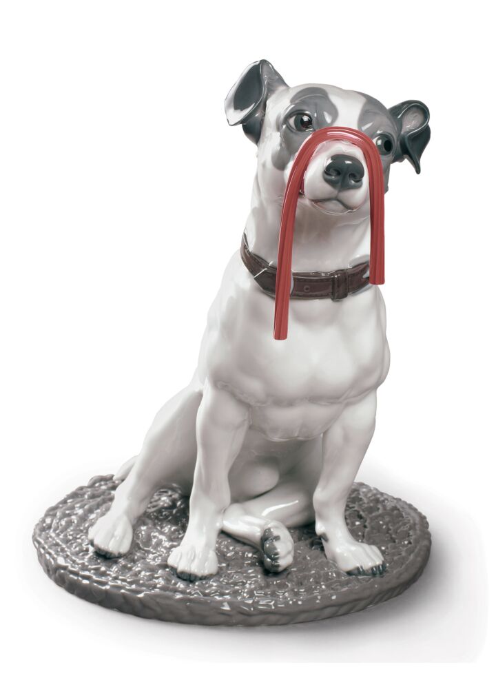 Figurina Cane Jack Russell con liquirizia in Lladró