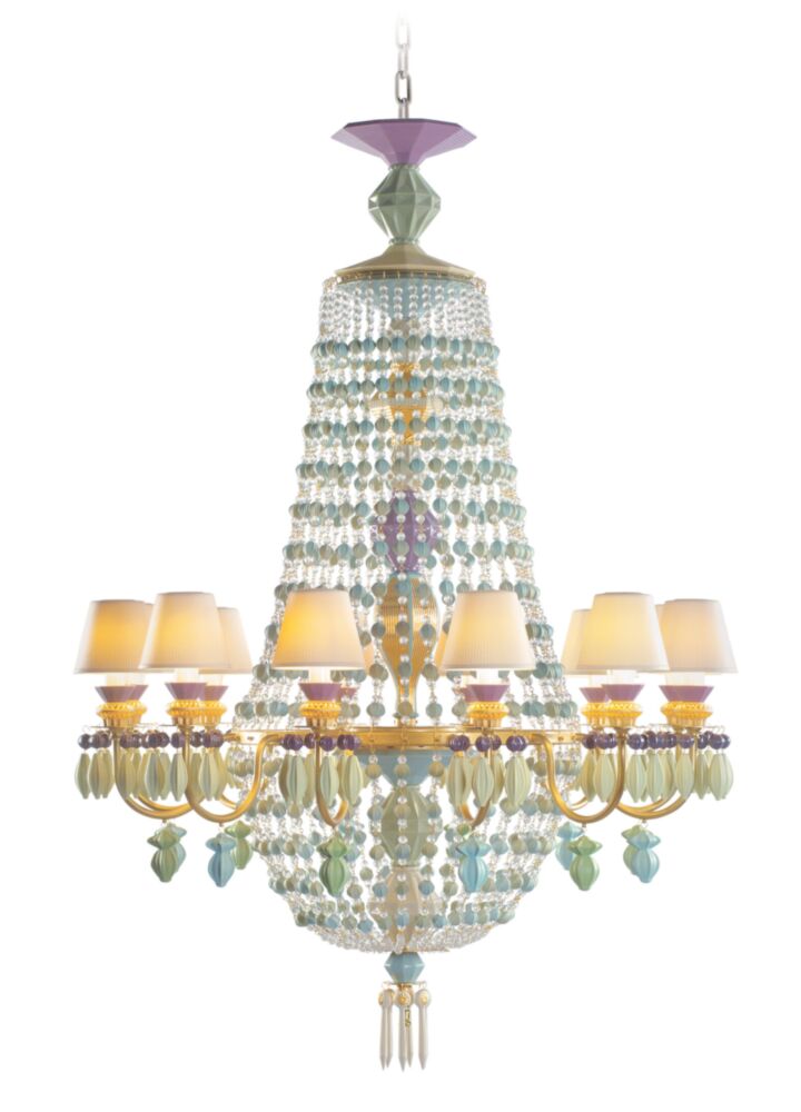 Winter Palace Côte d'Azur 12 Lights Chandelier (CE/UK/CCC) en Lladró
