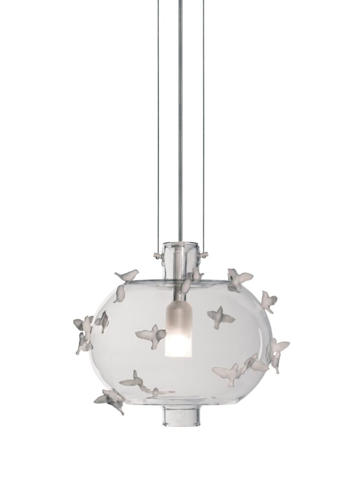 Freeze Frame Birds Ceiling Lamp in Lladró