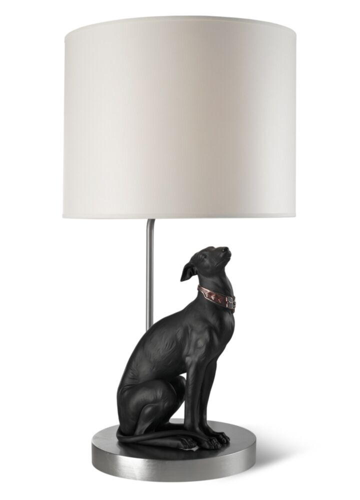Attentive Greyhound Table Lamp (CE) in Lladró