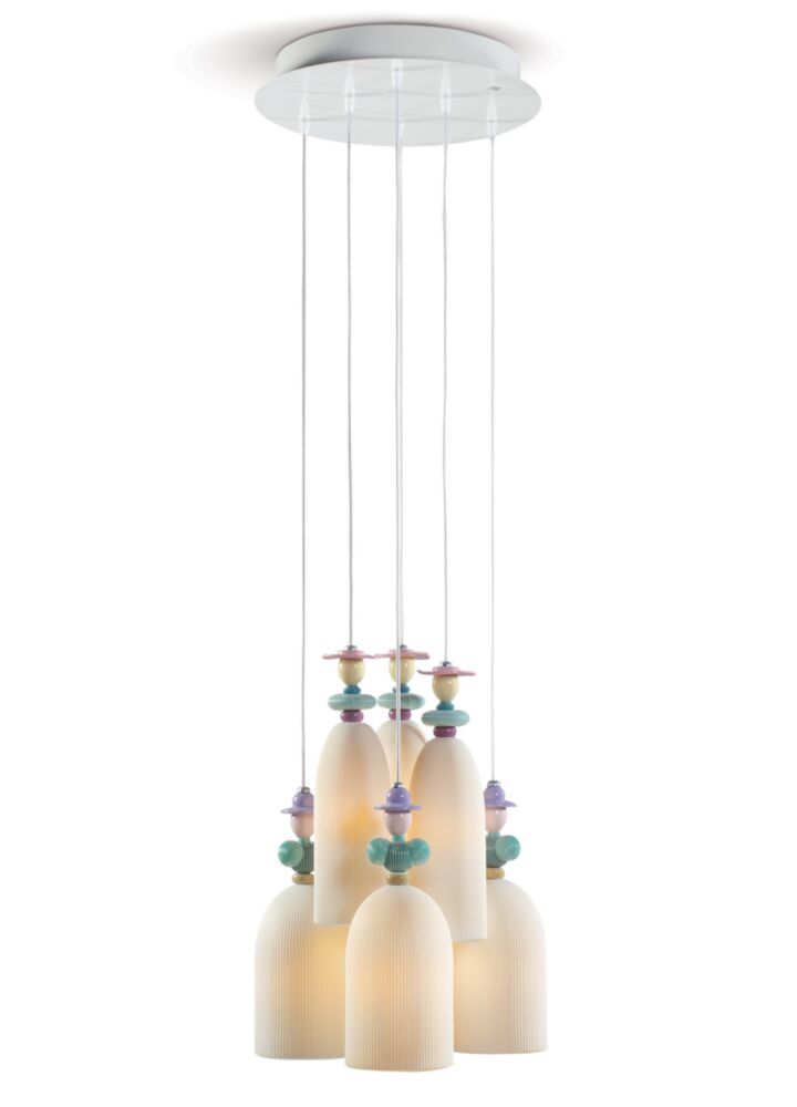 Mademoiselle 6 Lights Gathering in The Lawn Ceiling Lamp (CE/UK/CCC) en Lladró