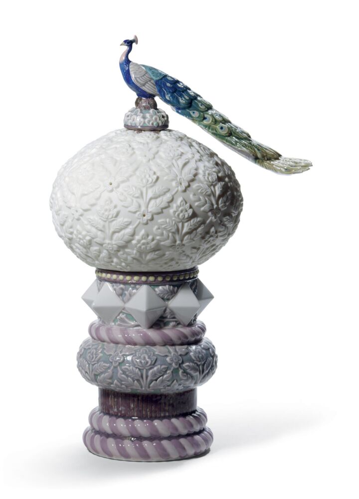 Peacock Table Lamp in Lladró