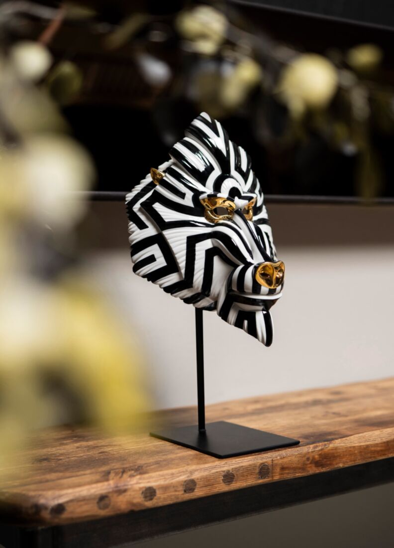 Maschera Mandrillo (nero-or), 1 di 5