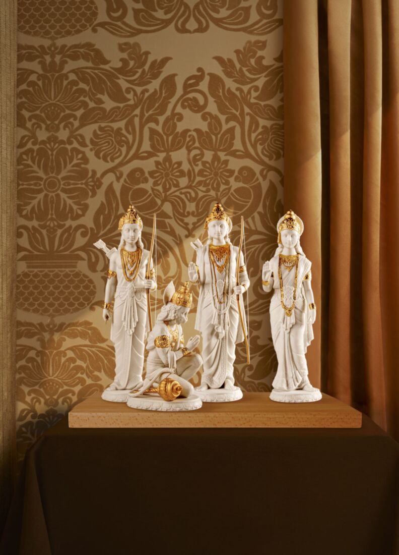 Scultura Hanuman. Lustro oro, 1 di 7