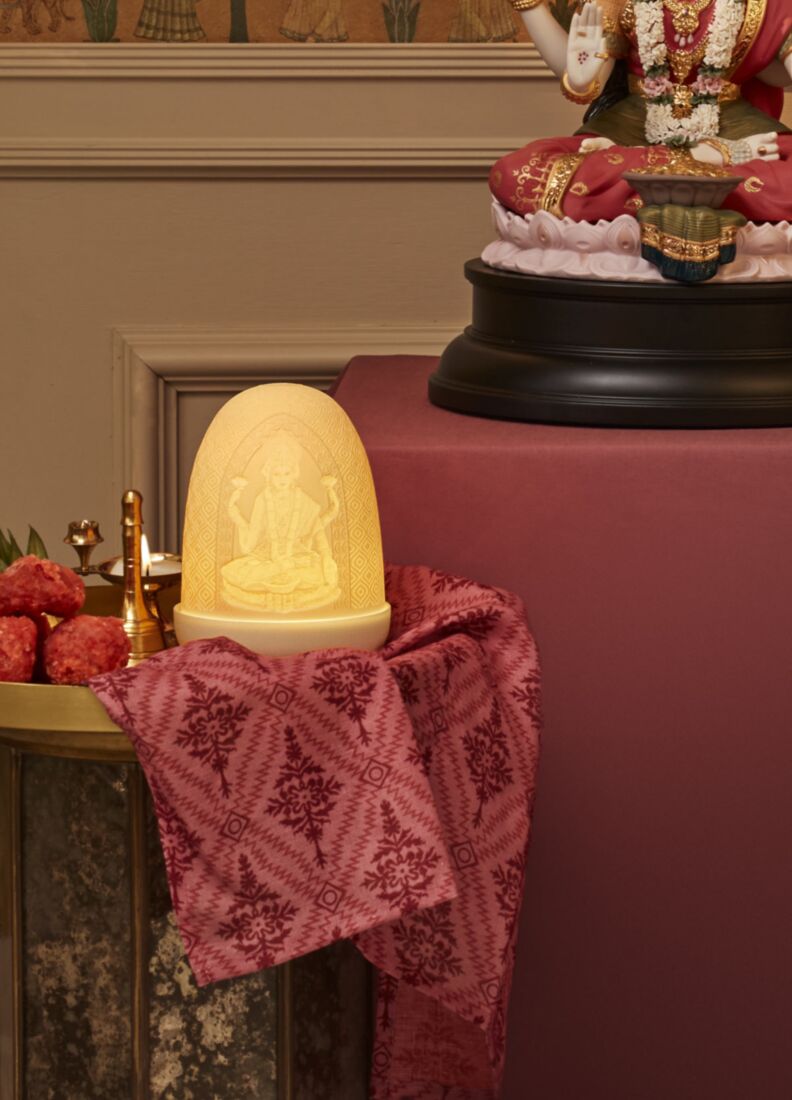 Lord Ganesha & Goddess Lakshmi Dome table lamp, 1 of 6