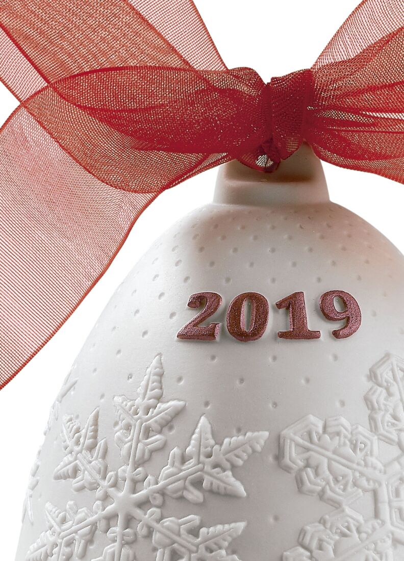 2019 Christmas bell. Red, 1 of 5