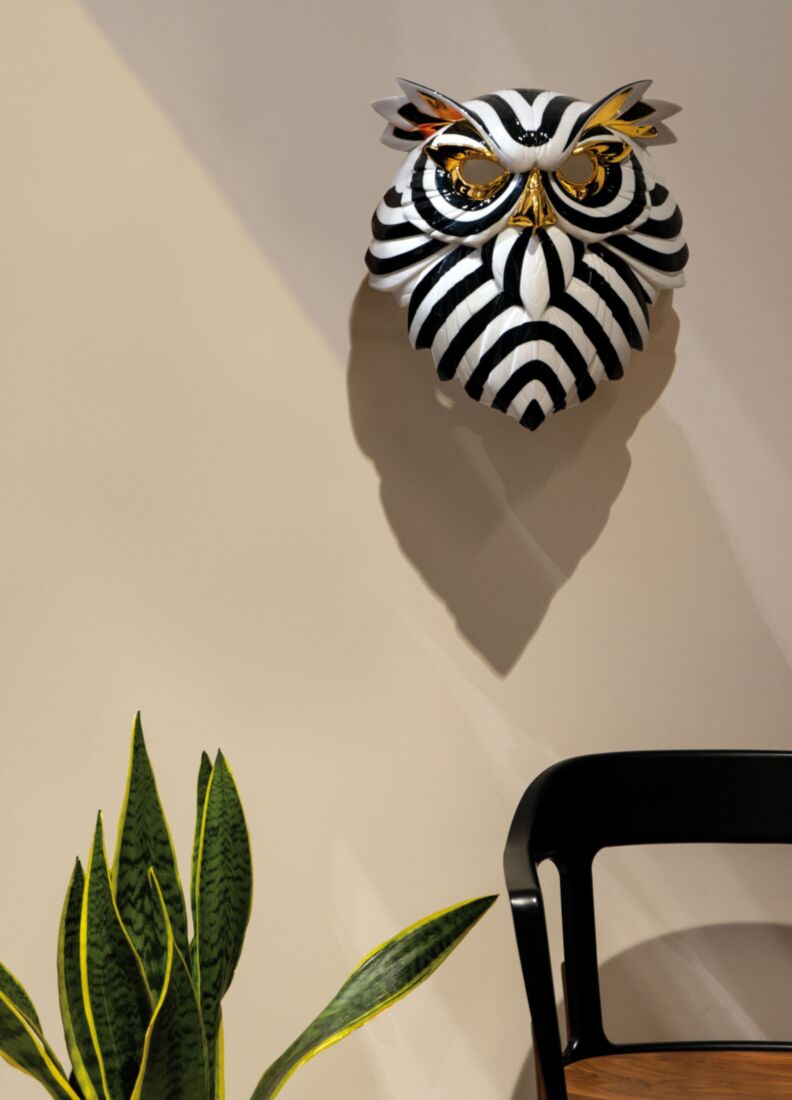Maschera Gufo (nero-or), 1 di 5
