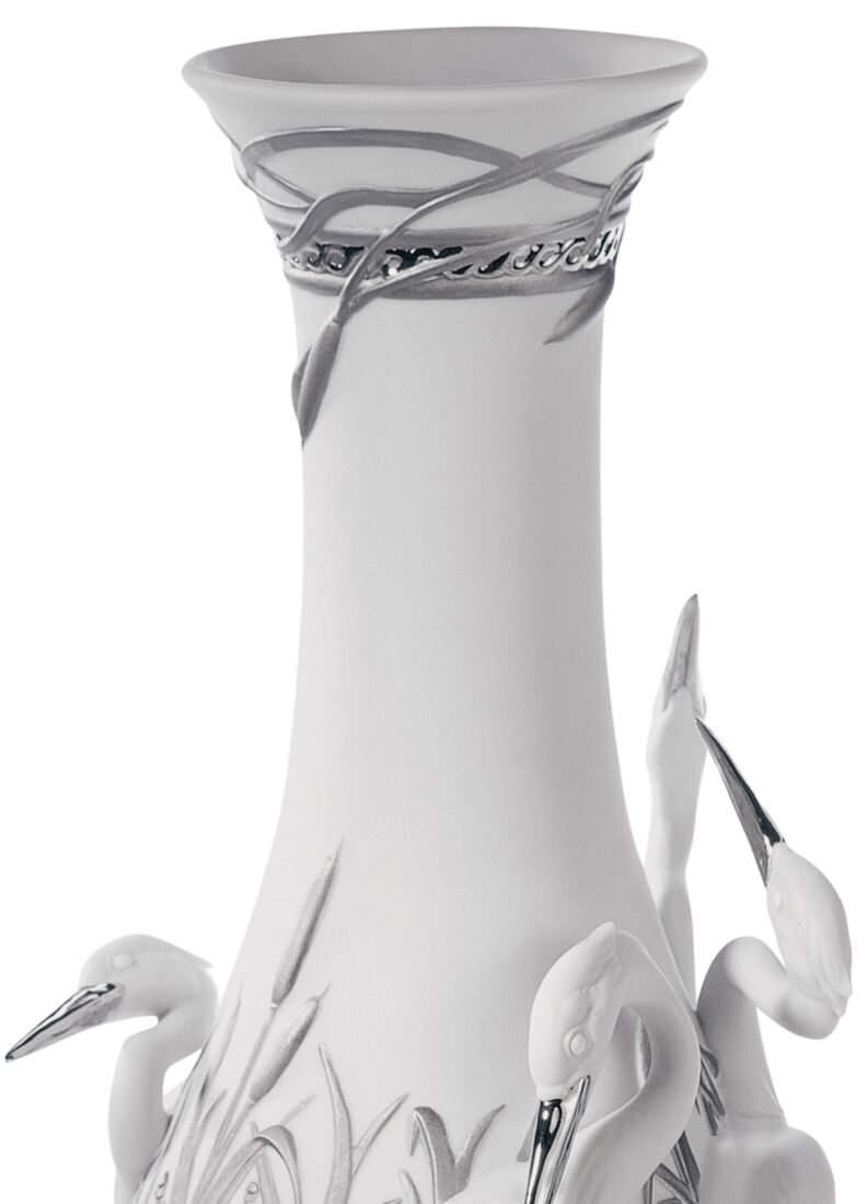 Vaso Aironi cinerini. Lustro argento, 1 di 5