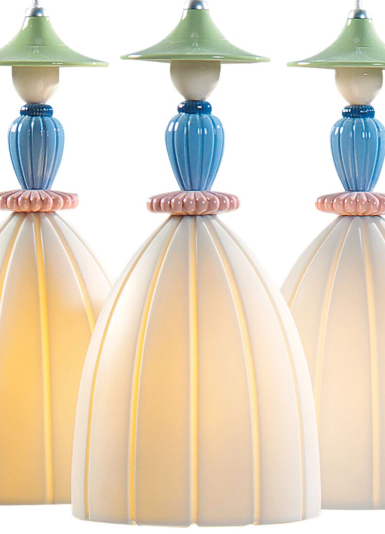 Mademoiselle Round Canopy 3 Lights Sharing Secrets Ceiling Lamp (CE/UK/CCC), 1 de 5