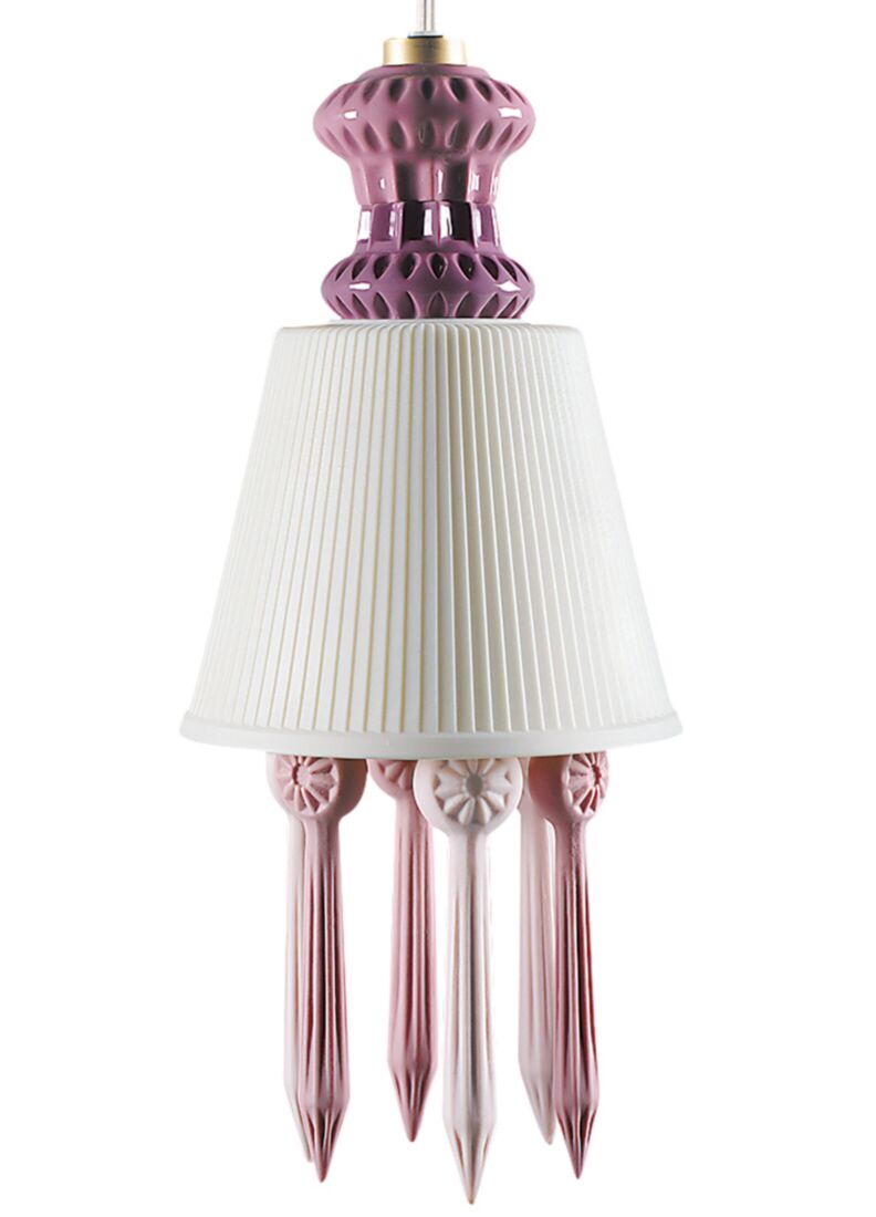 Belle de Nuit Ceiling Lamp with Lithophane. Pink (CE/UK), 1 of 5
