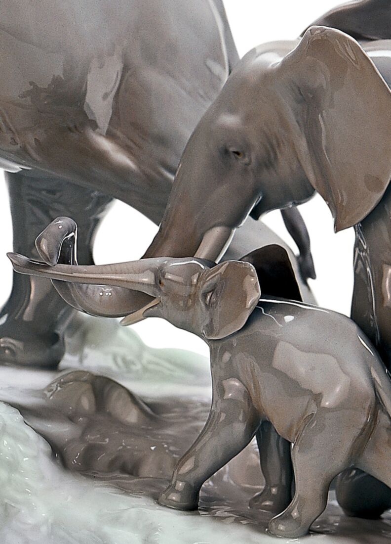 Elephants Walking Figurine, 1 of 5