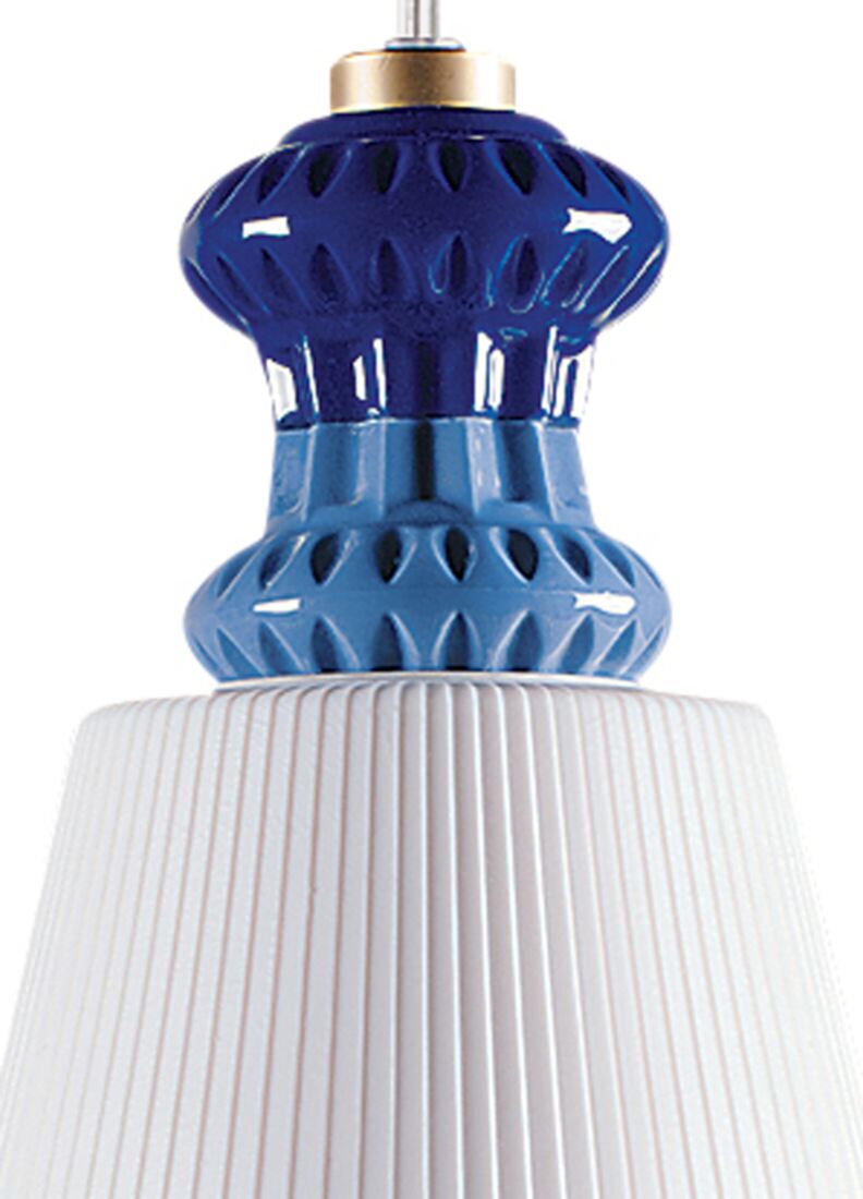 Belle de Nuit Ceiling Lamp with Lithophane. Blue (CE/UK), 1 of 5