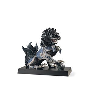 Escultura León guardián. Negro. Serie limitada en Lladró