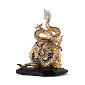 Escultura Dragón protector. Oro. Edición especial. Serie Limitada en Lladró