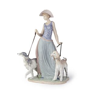 Figurina Dama con cani in Lladró