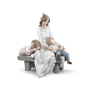 Figurina Madre Stanchi di giocare in Lladró