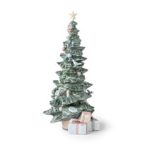 Figurina Albero di Natale con regali in Lladró