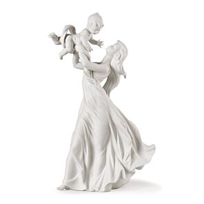 Figurina Madre Il mio bellissimo bebè. Bianco mate in Lladró