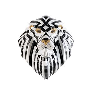 Maschera Leone. Nero-oro in Lladró