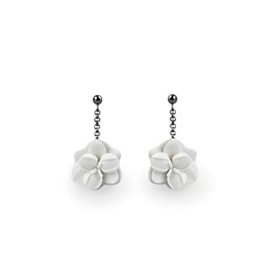 Pendientes cortos Orquídea en Lladró