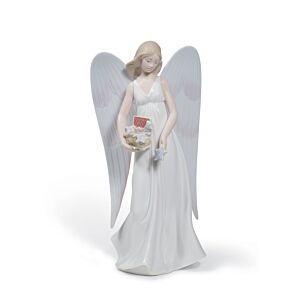 Ornamento natalizio Puntale albero di Natale L'angelo della neve in Lladró
