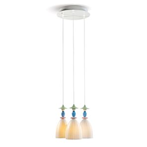 Lampadario Mademoiselle Composizione circolare 3 luci Condividendo segreti in Lladró