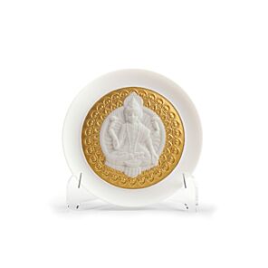 GODDESS LAKSHMI PLATE (White&Gold) in Lladró